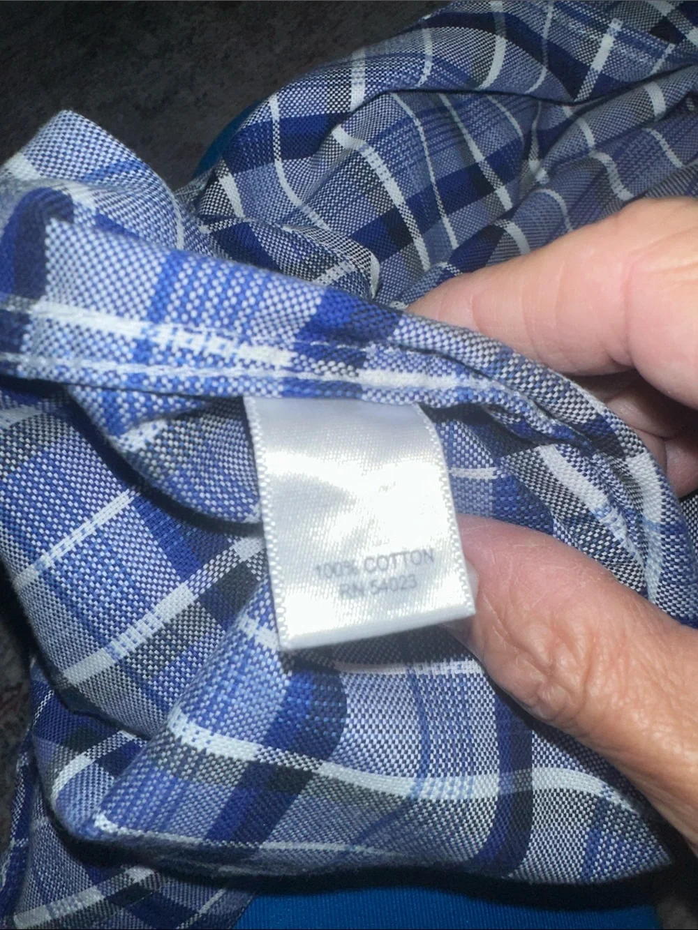 Banana Republic soft Wash Tailored  Fit Blue/ White Plaid Button-Down Shirt XL